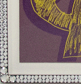 Specialty exhibition bling frame - detail